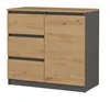 Komoda Malwa 1D3S/BA ANTRACYT ARTISAN Podgląd zdjęcia produktu 1