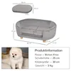 PawHut Katzensofa Haustiersofa Hundesofa Samt moderne Produktbild-Vorschau 3