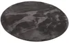 Luxus Super Soft Kunstfellteppich Pearl Anthrazit Rund, Produktbild-Vorschau 3