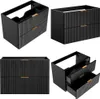 Waschtisch-Unterschrank 80cm mit Keramik Waschbecken Produktbild-Vorschau 6