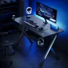 NanoRS Gaming-Tisch schwarz mit Kopfhörer- und Becherhalter Produktbild-Vorschau 13