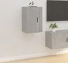 vidaXL TV-Wandschränke 2 Stk. Betongrau 40x34,5x60 cm Produktbild-Vorschau 3