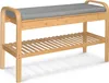 A shoe rack with a bench and a cushion. Produktbild-Vorschau