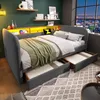 Lit rembourré moderne 140 x 190 cm avec éclairage LED et Voir les images du produit 9