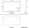 Badspiegel mit Bluetooth 140×80cm Uhr Schminkspiegel Produktbild-Vorschau 6