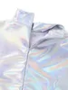 Damen Metallic Body Gr. M Rollkragen Langarmige Body Produktbild-Vorschau 6