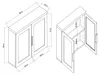 Spiegelschrank 'Namsskogan' 50x60x15cm Walnussoptik Produktbild-Vorschau 7