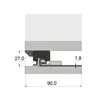 Q54 - 450 mm COULISSE DISSIMULÉ À FERMETURE DOUCE 35 KG Voir les images du produit 2