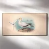 Wandbild Leinwand Bilder mit Uhr 60x30 Vögel Wild Tiere Produktbild-Vorschau 2