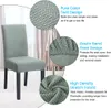 6 Stück gestrickte Twill Stretch Stuhl Schonbezug Stuhl Produktbild-Vorschau 4