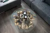 Design Couchtisch NATURE LOUNGE Teakholz mit runder Produktbild-Vorschau 4