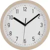 LS-LebenStil Retro Wanduhr Sand Beige 20cm Kunststoff Produktbild-Vorschau 1