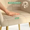 4er Set Polsterstühle mit quadratischen Ziernähten LUXANO Produktbild-Vorschau 7