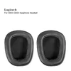 Two black ear pads for headphones are shown against a white background. Produktbild-Vorschau