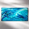 Wandbild Leinwand Bilder Wanduhr Geräuschlos 60x30 Malerei Produktbild-Vorschau 2