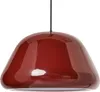 BELIANI Hängelampe Rot Metall Glänzend Vintage Stil Produktbild-Vorschau 1