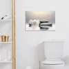 Wanddeko 60x40 cm - BadezimmerRuhige Steine, Leinwand Produktbild-Vorschau 3