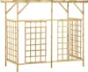 vidaXL Pergola für 3 Mülltonnen Kiefernholz Imprägniert Produktbild-Vorschau 5