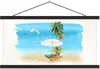 MuchoWow® Textilposter Strandkorb - Sonnenschirm - Vogel - Produktbild-Vorschau 1