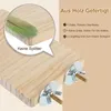 2er Set Vogelplattform aus Holz, Vogel Zubehör – rechteckig Produktbild-Vorschau 4