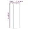 vidaXL Support pour plantes 2 pcs. Chêne Artisan 17x17x60 Voir les images du produit 8