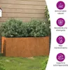 vidaXL Pflanzkübel 62x30x29 cm Cortenstahl Produktbild-Vorschau 8