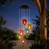 Carillon éolien solaire avec 6 montgolfières colorées, Voir les images du produit 1