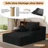 Hawthyhome Schlafsofa aus Cord mit 2 Kissen, Bequeme Produktbild-Vorschau 6