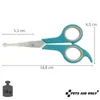 Fellschere abgerundet Augenschere Pfotenschere 14,8cm Produktbild-Vorschau 2