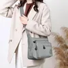 Aucuu Nylon Umhängetasche Damen Multi Pocket Größere Produktbild-Vorschau 7