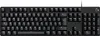 A black mechanical gaming keyboard is shown from a top-down perspective against a white background. Produktbild-Vorschau