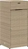 vidaXL Mobile da giardino Beige 55x55x111 cm Poly Rattan Anteprima dell’immagine prodotto 1