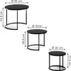 Couchtisch-Set Vicco Montreal Glas 55 x 55 cm 3 Teile, Produktbild-Vorschau 2