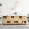 vidaXL Sideboards 3 pcs. chêne Sonoma bois composite Voir les images du produit 1