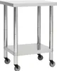 vidaXL Kuchyňský pracovní stůl s kolečky 60x45x85 cm Náhled obrázku produktu 7