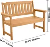 VEVOR záhradná lavička lavičky záhradného nábytku 128 cm Náhľad obrázku produktu 8