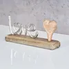 Schriftzug Love L25,5cm Metall Silber Mango Holz Tischdeko Produktbild-Vorschau 2