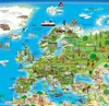 Illustrierte Weltkarte. Erlebniskarte mit Metall-Beleistung Produktbild-Vorschau 2