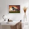 Gerahmtes Poster - Weißer Rahmen - Pferd Tier Wiese - 70x50 Produktbild-Vorschau 6