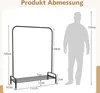 COSTWAY Kleiderständer mit Kleiderstange und Ablagefach, Produktbild-Vorschau 7