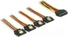 DELOCK Stromkabel 4x 15Pin SATA -> 2x 15Pin SATA St/Bu Náhled obrázku produktu 1