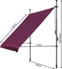Klemmmarkise 200x130cm Bordeaux Balkonmarkise Sonnenschutz Produktbild-Vorschau 3