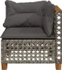 A single corner sofa unit with grey cushions. Produktbild-Vorschau