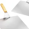 com-four® Pizzaschaufel aus rostfreiem Edelstahl - Pizza- Produktbild-Vorschau 4