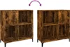 Two identical wooden cabinets are shown side-by-side, with a purple arrow indicating movement or connection between them. Náhled obrázku produktu