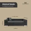 Hundesofa Gepolstert Cord Dunkelgrau Produktbild-Vorschau 3