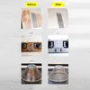 A collage of before and after images showing cleaning results on kitchen appliances. Podgląd zdjęcia produktu