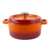 Eisentopf mit Deckel 2,2 L Vintage Cuisine Orange Ombre Produktbild-Vorschau 1