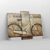 Bild auf Leinwand - Leinwandbild - Fahrrad Mauer Straße - Produktbild-Vorschau 4