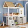 Letto a castello Flieks 90x200cm con armadio, letto per Anteprima dell’immagine prodotto 3